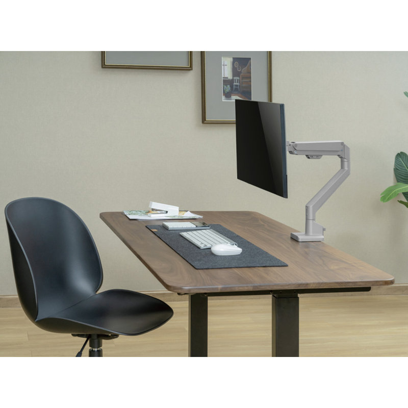 Bras de moniteur simple réglable, gris