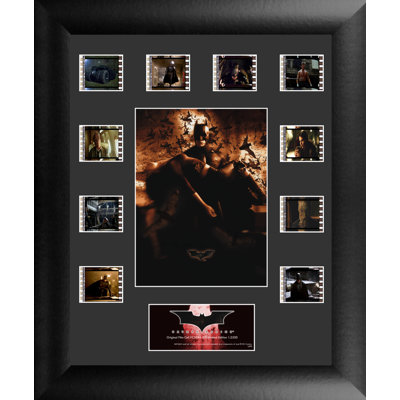 Batman Begins FilmCells, art mural encadré en édition limitée avec 10 clips de film