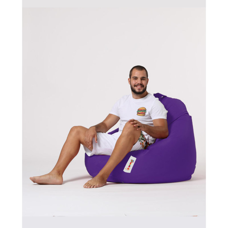 Outdoor Friendly Bean Bag, Purple