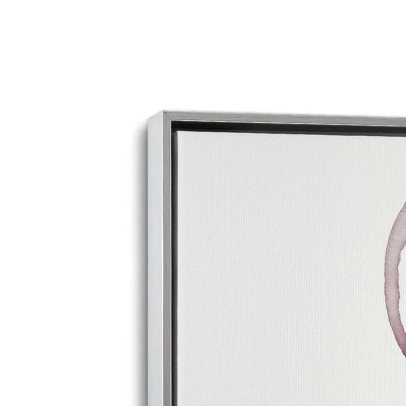 Le vin est toujours une bonne idée, Chrome poli, H 48,75 po x l 32,75 po, Cadre flottant