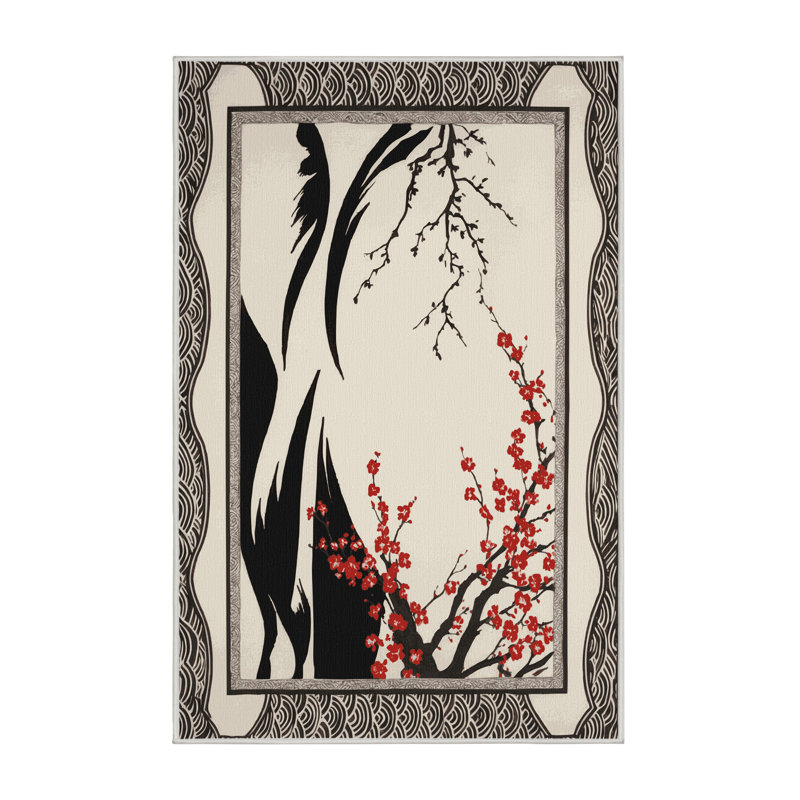Tapis Branching Serenity, Rectangulaire 2 pi x 3 pi