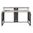 Poukner 60" Desk with Hutch Shelf-212566942