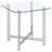 Linda Chrome Glass Top End Table