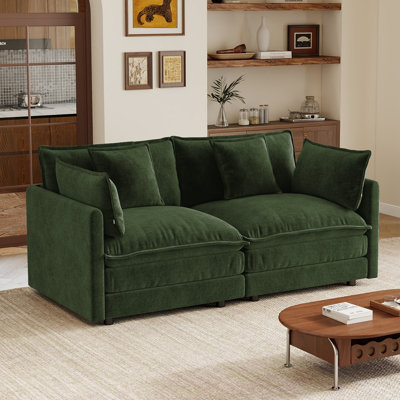 ModuForm Modular Sectional Sofa with Ottoman for Living Room or Bedroom