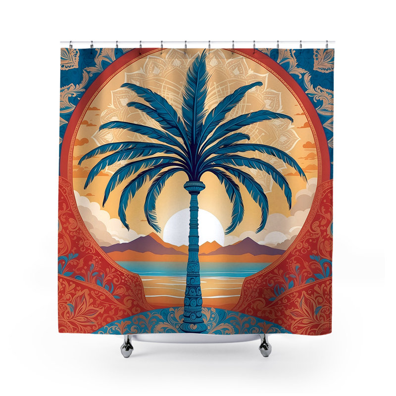 Rideau de douche Noor Palm Tree