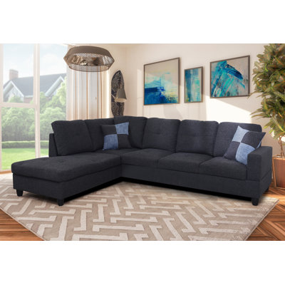 Affinity Upholstered L-Shaped Sectional Left Hand Facing