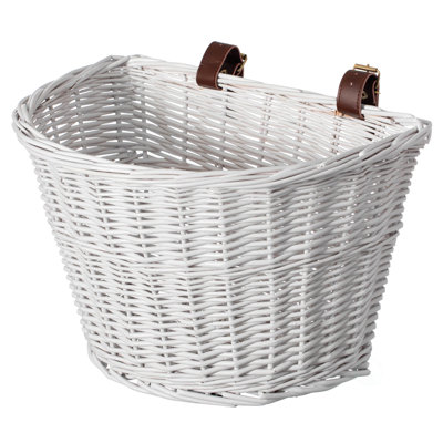 Panier avant en osier pour vélo