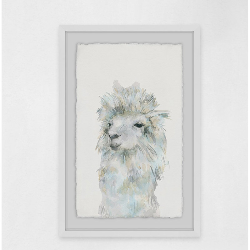 Fluffy White - Single Picture Frame Painting, 91 cm H x 61 cm W x 4cm D