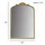 Miroir mural perlé avec cadre en métal