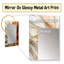 Sunlit Spiral - miroir abstrait en spirale, miroir mural décoratif beige, impression d'art en métal-956529113