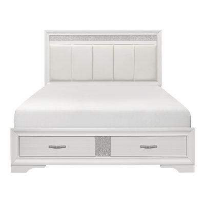 Michaela Vegan Leather Standard Storage Bed