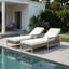 Chaise longue d'extérieur inclinable 77,5 po en rotin PE à 6 niveaux avec coussins (ensemble de 2)-238316623-238316621