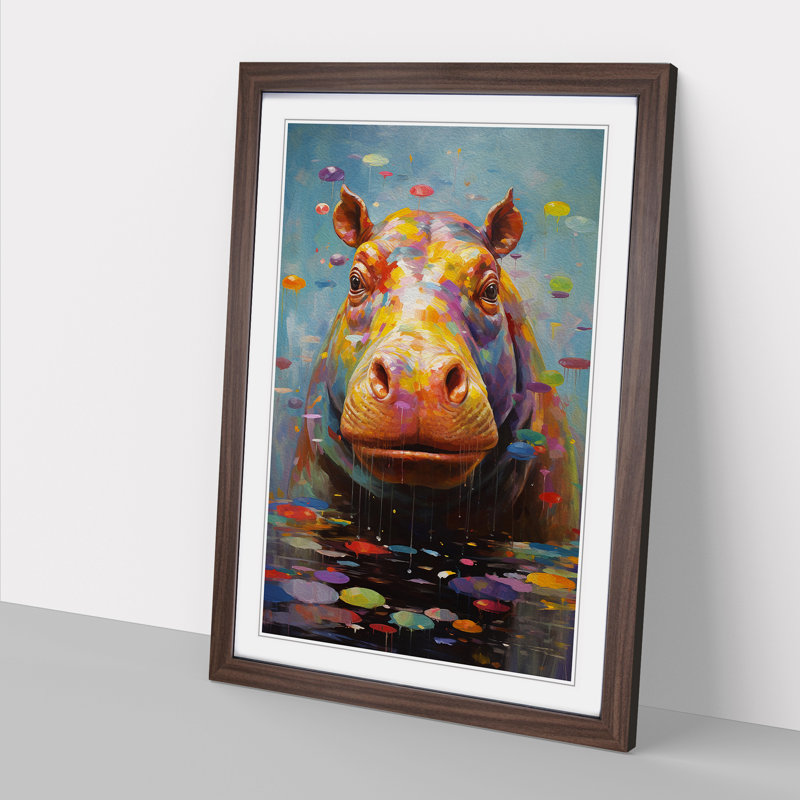 Hippo Dadaism - Framed Print