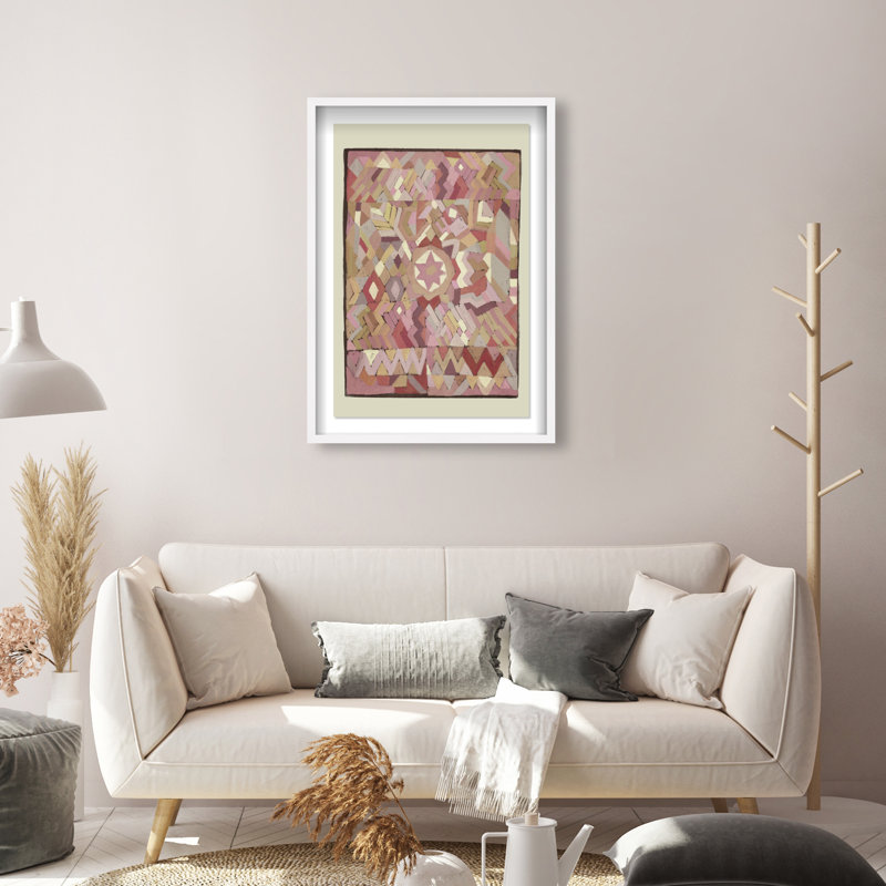 Tapestry Boehme Print by Oliver Gal, 37.5"H x 25.5"W, White Shadowbox