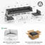 Ensemble de conversation modulaire d'extérieur en aluminium avec coussins et table basse 8 pièces Gilemette-92316004-94439915