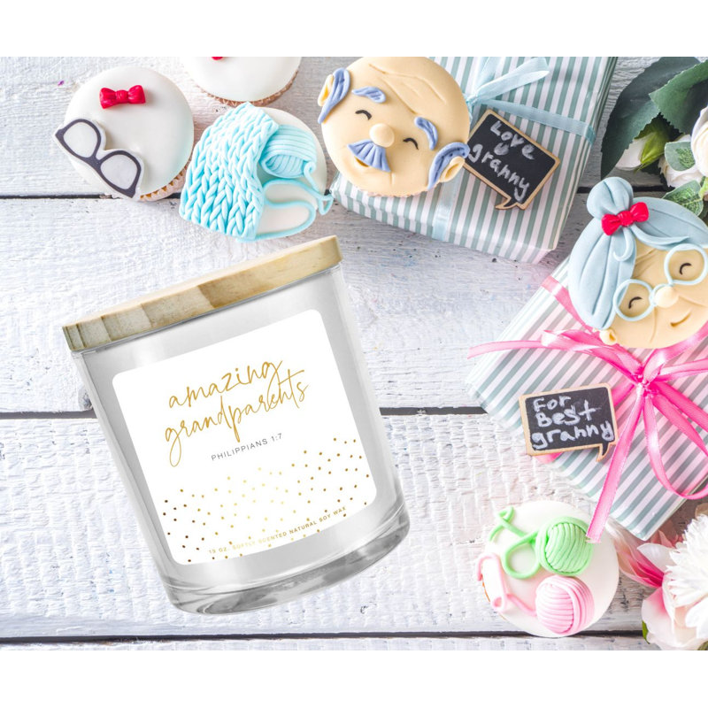 Fresh Scented Jar Candle with Glass Holder