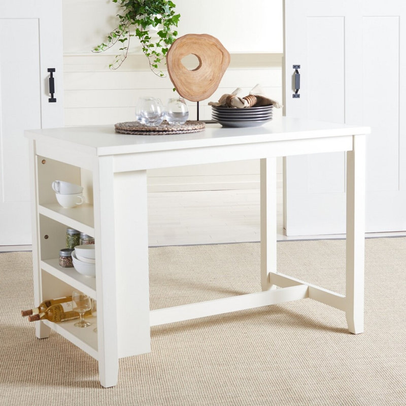 Table de salle à manger Modern Fiennes - Table de salle à manger contemporaine avec lignes épurées et placage de bouleau pour tout décor