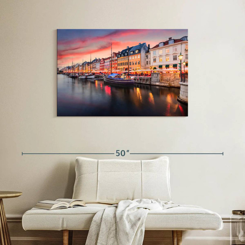 Ravi Nyhavn Copenhagen Canal, 26" H x 39" W
