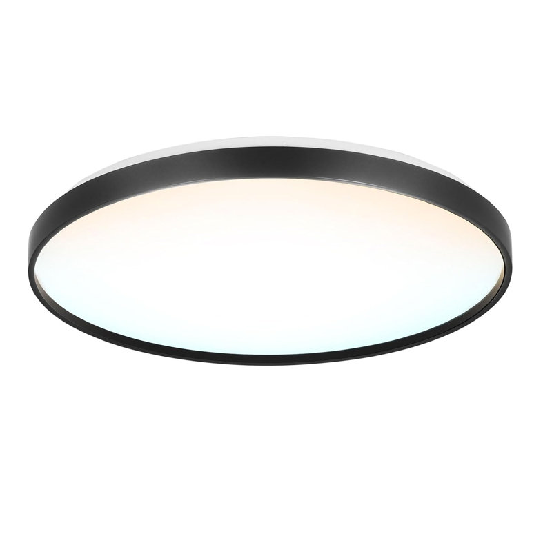 Geza LED Flush Mount, Black