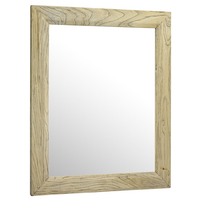 Jixi Wood Flat Wall Mirror