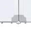  Magnetic Whiteboard Foldable 1.7 Cm Aluminium-2106598535
