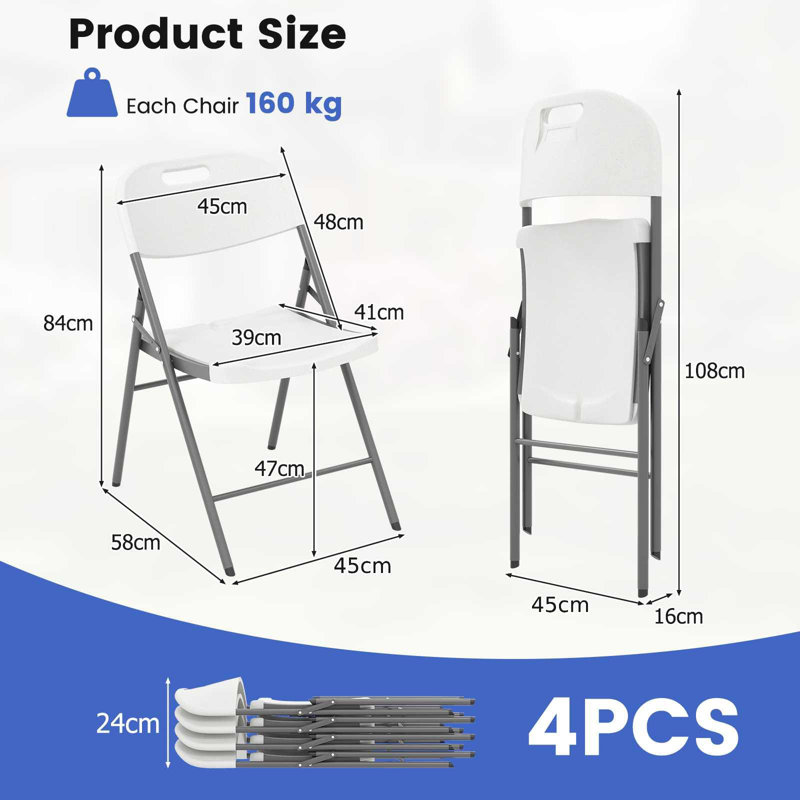 Plastic Stackable Folding Chair Folding Chair Set