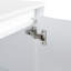 Combinaison de meuble-lavabo autoportant 72 po, 4 armoires de rangement et 2 armoires murales, mécanisme de fermeture en douceur, contreplaqué blanc brillant pour la capacité de la salle de bain
