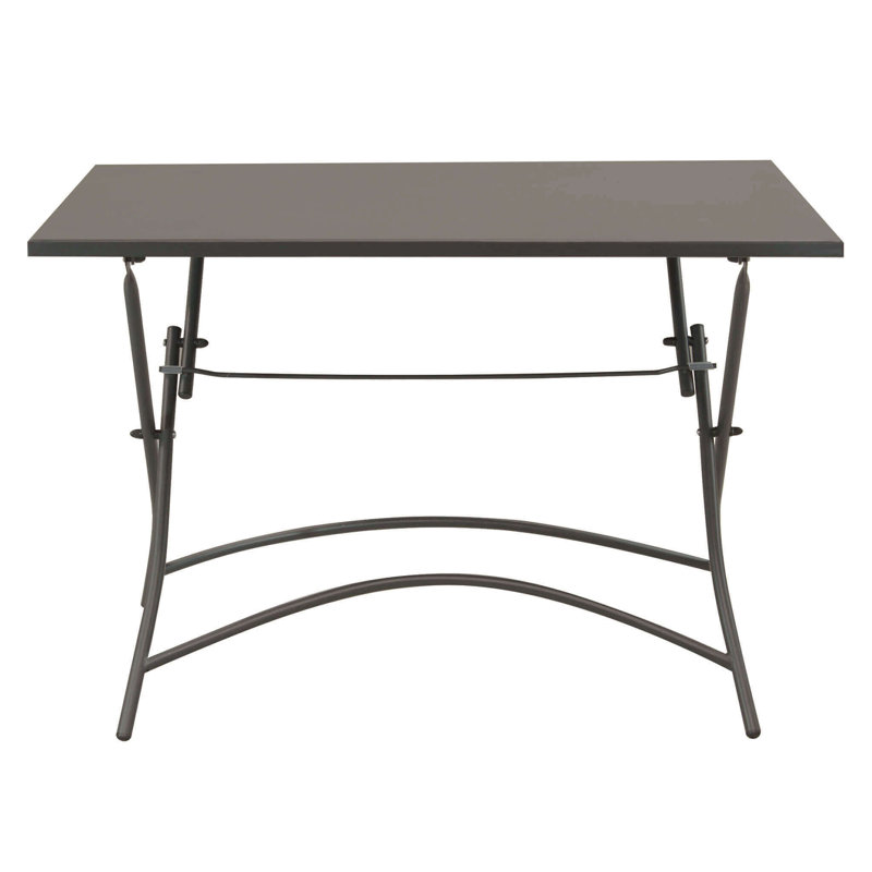 Tammo Rectangular Folding Table, Taupe, 72cm H x 110cm L x 70cm D