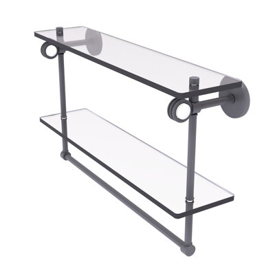 Margolis 2 Piece Glass Tiered Shelf