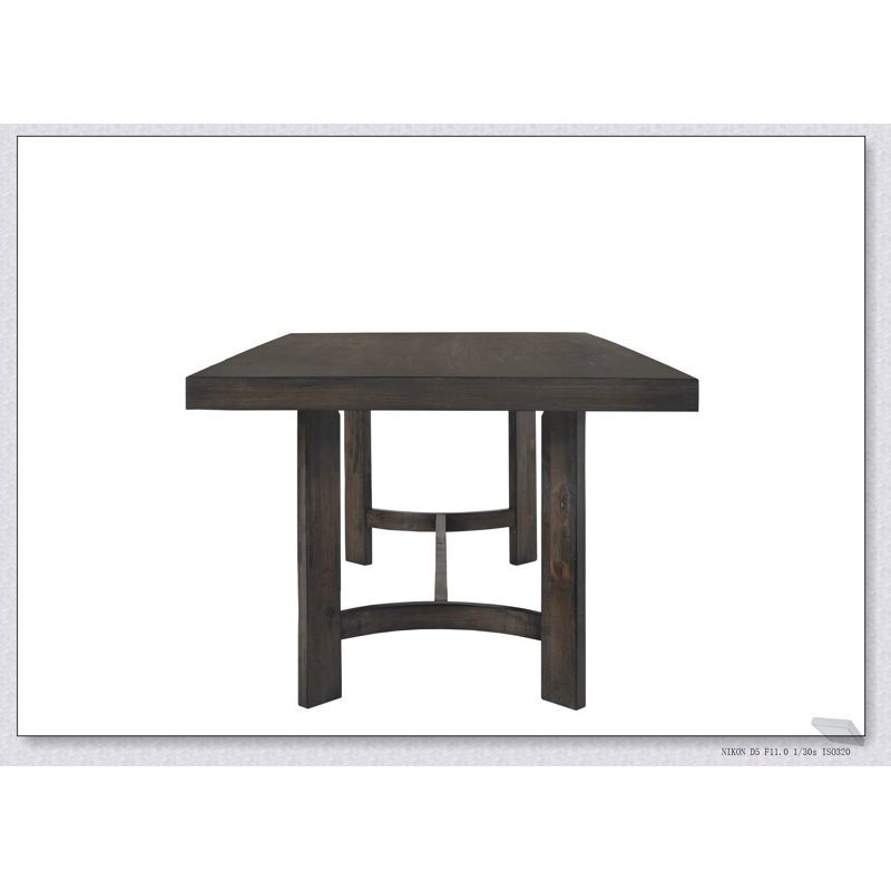 Ensemble de salle à manger 11 pièces au fini chêne vieilli Farren avec table spacieuse et sièges confortables, parfait pour les réunions de famille et les occasions spéciales.