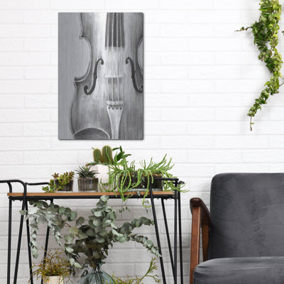 «Stringed Instrument Study I» par Ethan Harper, art mural en métal