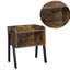 Table de bout avec rangement en bois empilable Lambert