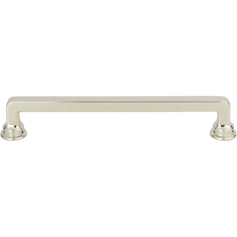 Polished Nickel Traditional Bar Handle with Mounting Hardware
