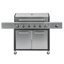 Barbecue autoportant au propane liquide à 7 brûleurs de 73 000 BTU avec brûleur latéral et armoire Kenmore