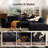 107.9" L Shaped Convertible Modular Couch, Cloud Couch Sectional With Ottoman-271069788-529246996