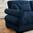 L Shaped Sectional Cloud Sofa , Convertible Deep 4 Seater Modular Couch For Living Room,Modern Velvet Comfy Upholstered Corner Couch  Waist Pillows, Throw Pillows And Blostered Armrests-1959273710-1959273701