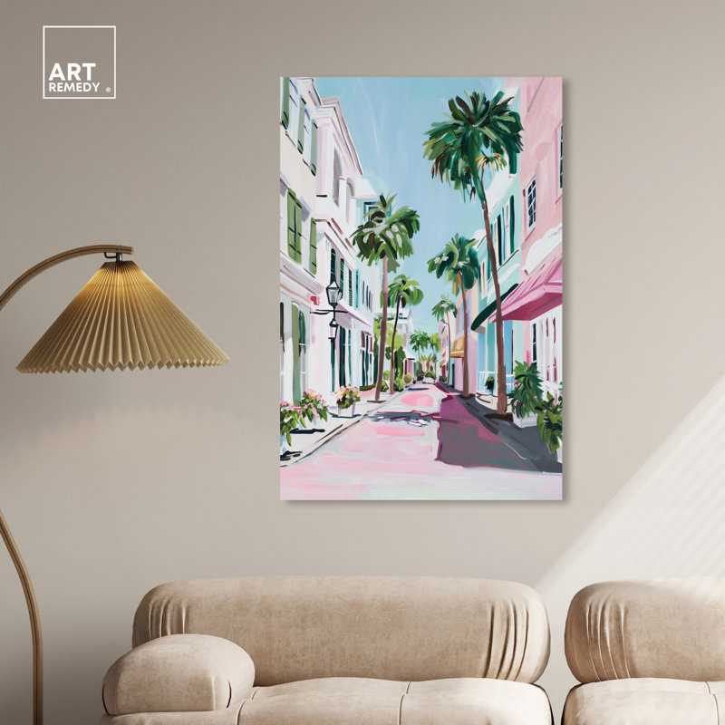 Down the Avenue, Toile tendue, H 45 po x l 30 po