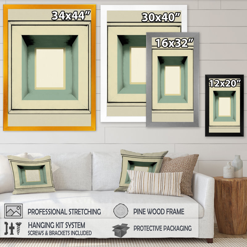 Impression impeccable sur toile, "Perfect imperfections" rétro graphique IV, L 30 po x H 40 po, Or