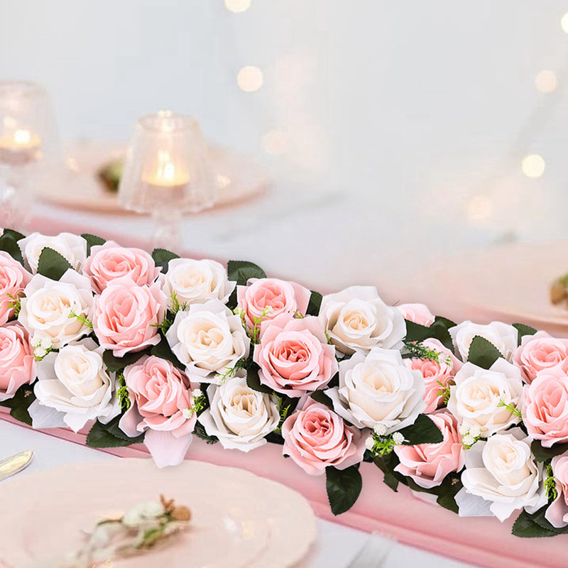 Centre de table de mariage, Rose