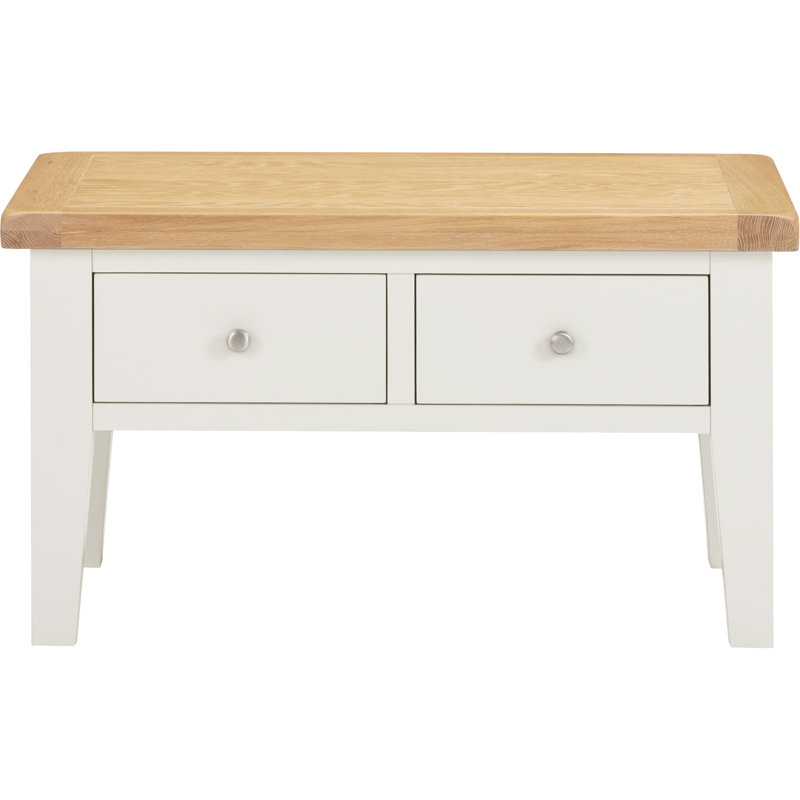 Windsor 2 Drawer Coffee Table, Ivory
