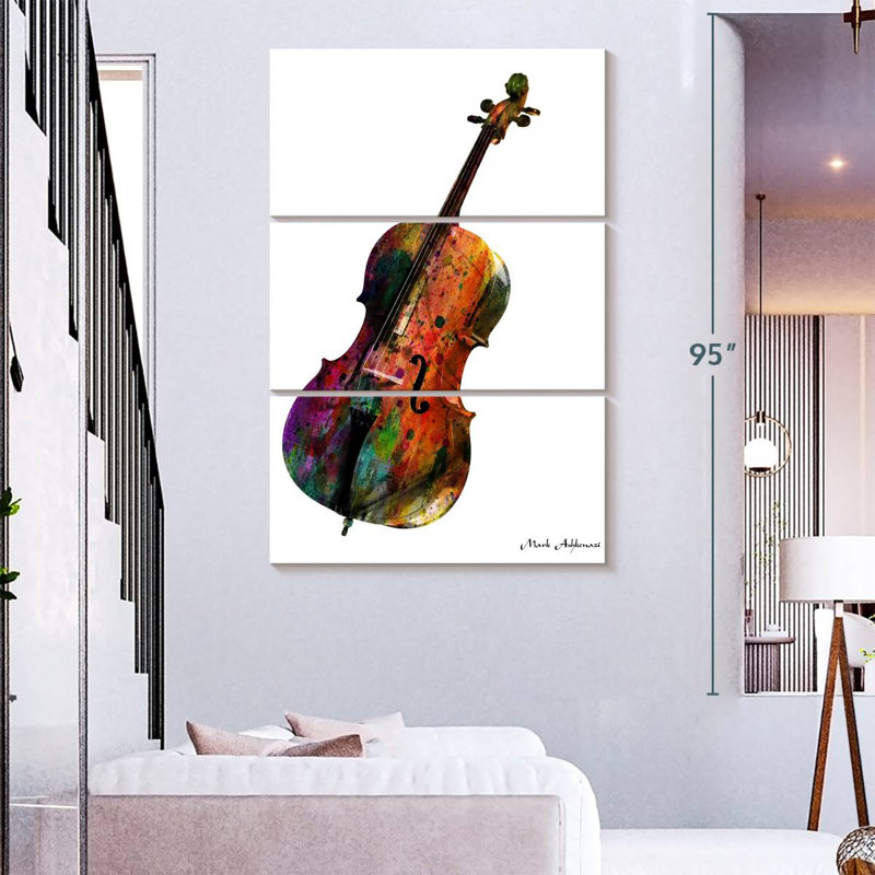 Abarca Cello, 74" H x 48" W