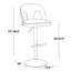Contemporary Adjustable Swivel Bar Stool Set with T Footrest-143990974-143546746