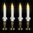 Flickering LED Window Candles With Timer - 8.5" - White - Set Of 6-109395143