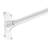 60"  L Shaped Fixed Shower Curtain Rod