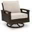 Chaise longue pivotante d'extérieur Fike (ensemble de 2)