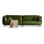 Canapé modulaire vert en cuir véritable-2143340619