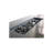 42" Smoked Glass Metal Rectangle Fire Pit