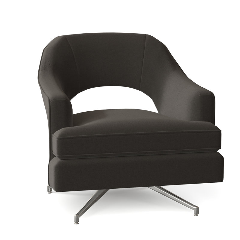 Jamie Swivel Armchair, Nickel, Turquoise (8789 91)