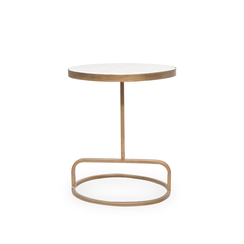 Luxe Halo Marble Side Table