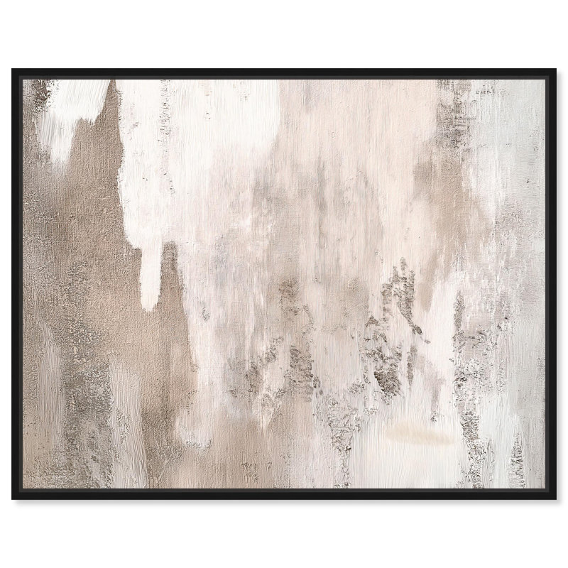 Art Remedy, art sur toile neutre, texture striée II, H 37 po x l 31 po x P 1,8 po, Reproduction encadrée sans passe-partout